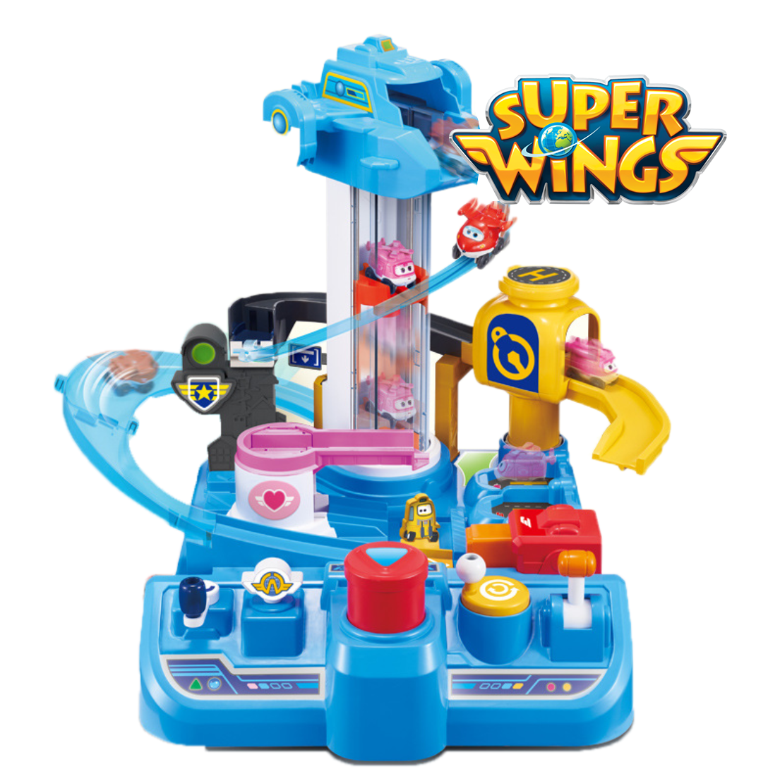 Super Wings Season 4 World Airport Playset with Mini Figures