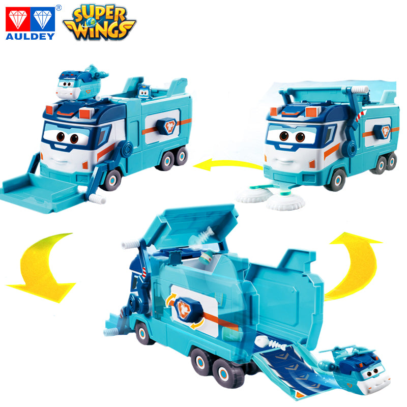 Super Wings Season 7 Marc's Garbage & Cleaning Truck, Mini SHINE Included