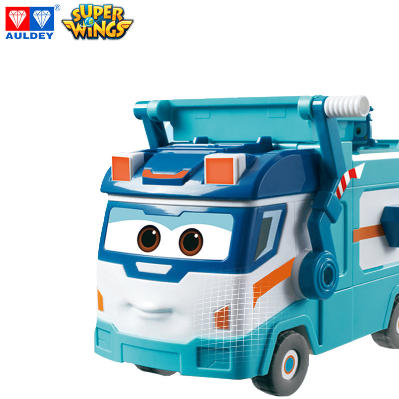 Super Wings Season 7 Marc's Garbage & Cleaning Truck, Mini SHINE Included