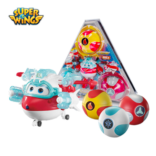 Super Wings Season 6 Transforming JETT/DIZZY/DONNIE/PAUL with Energy Ball