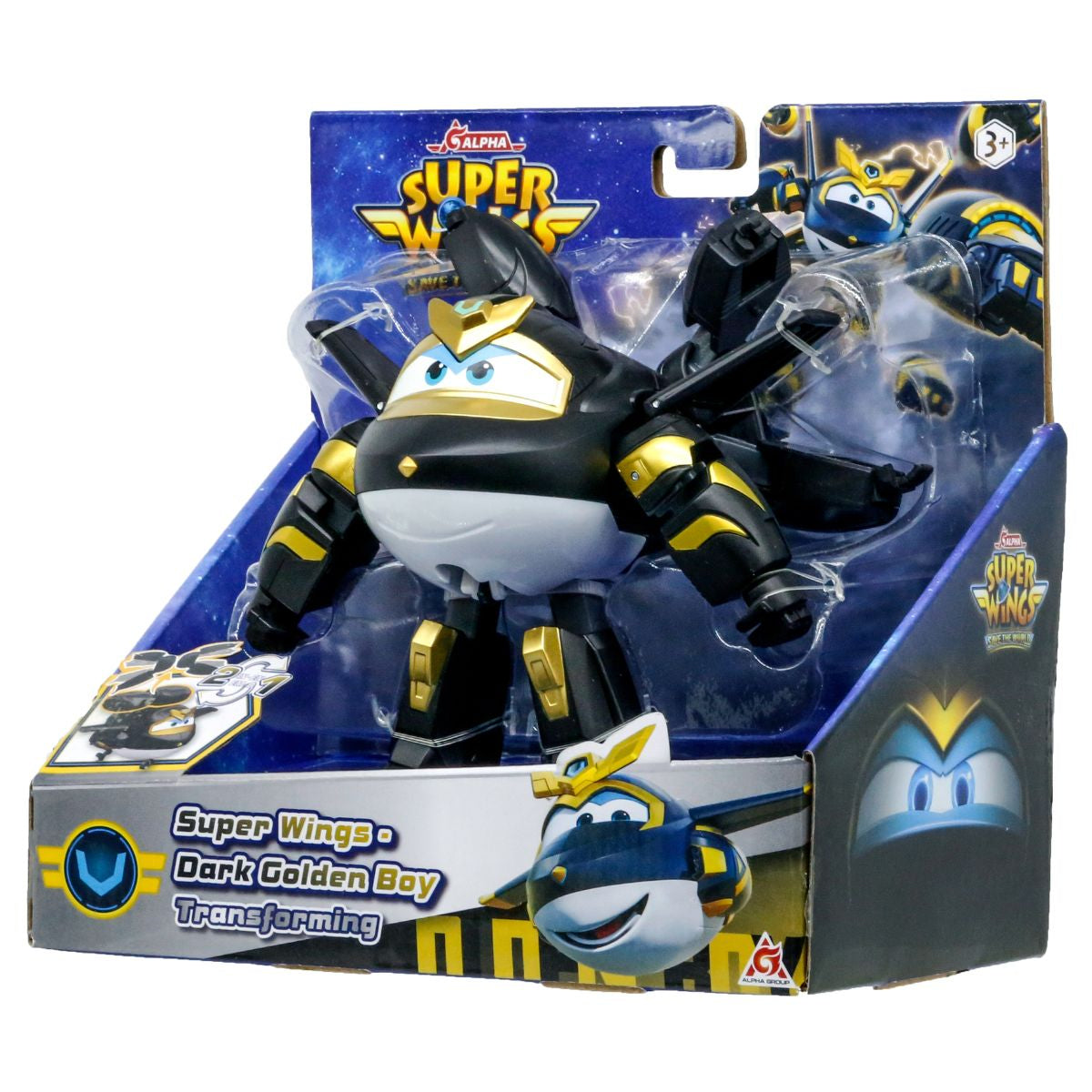 Auldey Super Wings Dark Golden Boy retail package
