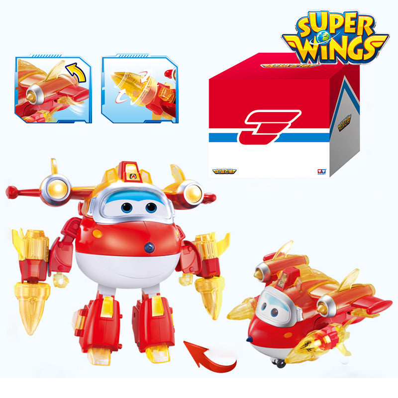 Super Wings Season 6 World Guardians JETT/DIZZY/DONNIE/PAUL/GOLDEN BOY with Sound Light