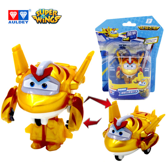 Super Wings Season 5 Mini Robot Transforming Toy GOLDEN BOY/SUNNY/LEO