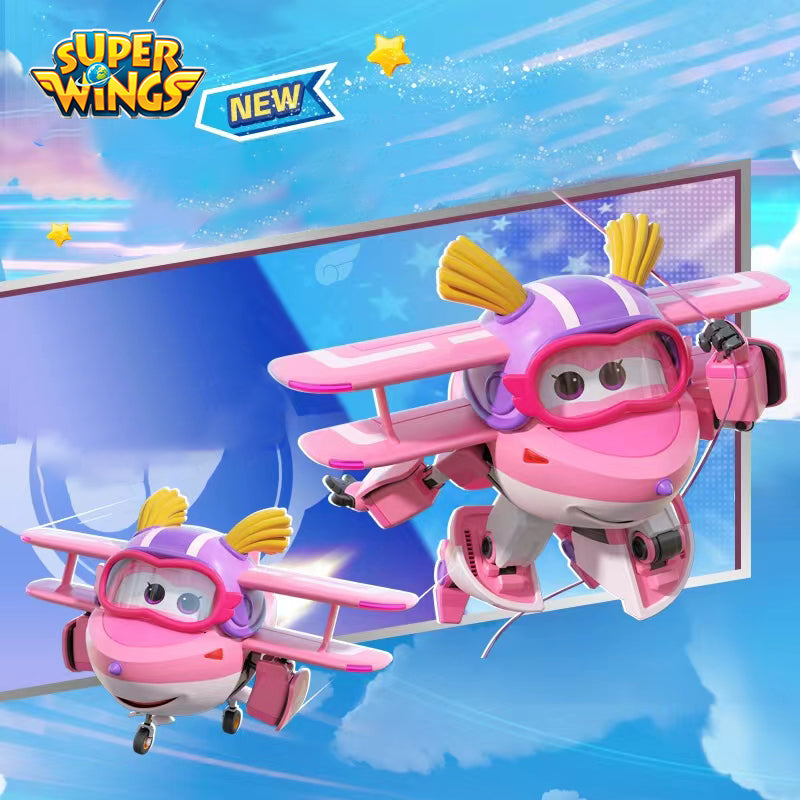 Super Wings Season 7 Mini Transforming Toy ELLIE/SHINE