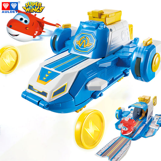 Super Wings Season 4 Mini World Aircraft Playset, Mini JETT Included