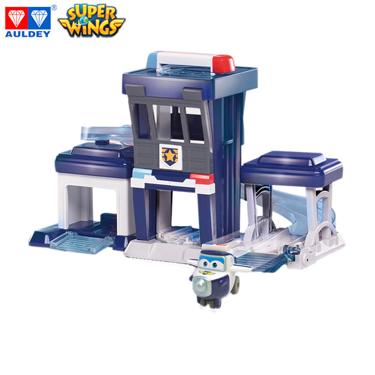 Super Wings Season 1 PAUL'S Police Station Playset, Mini Figures Included