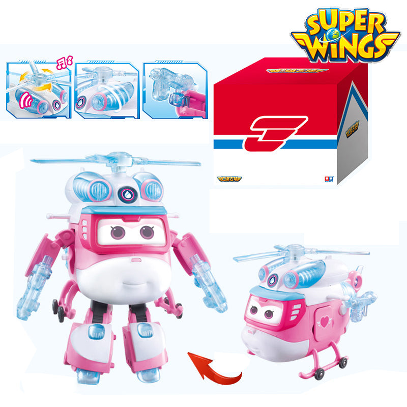 Super Wings Season 6 World Guardians JETT/DIZZY/DONNIE/PAUL/GOLDEN BOY with Sound Light