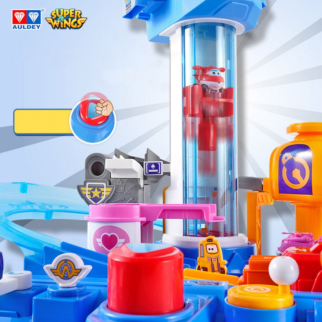 Super Wings Season 4 World Airport Playset with Mini Figures