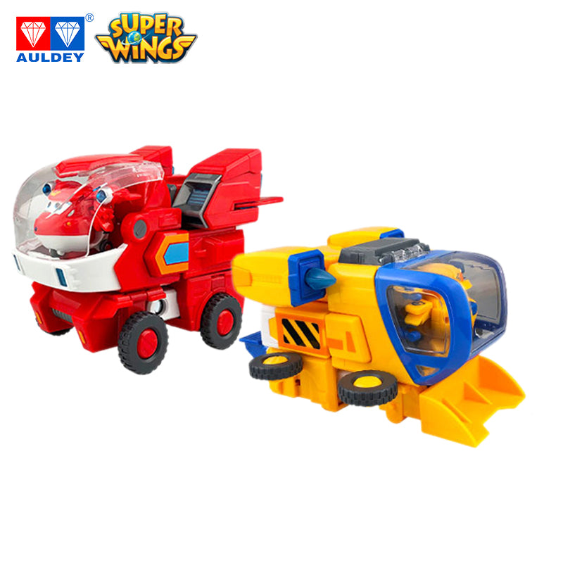 Super Wings Season 5 Supercharged Robot Suits JETT/DONNIE Action Figures