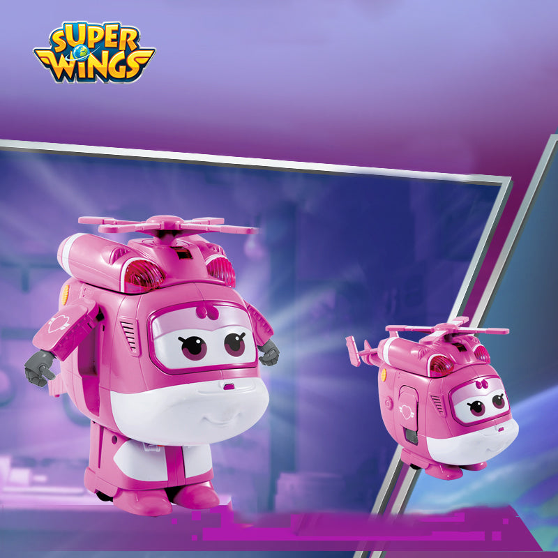 Super Wings Season 1 Remote Control Transforming JETT/DIZZY with Sound Light