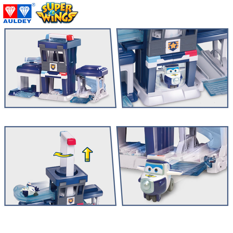 Super Wings Season 1 PAUL'S Police Station Playset, Mini Figures Included