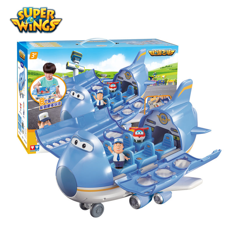 Super Wings Season 1 BIG WING Large Airplane Playset with Mini figures