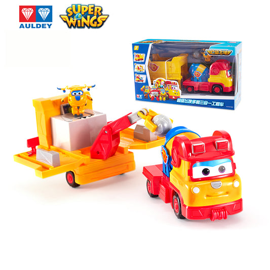 Super Wings Season 3 Build-It-Buddies Playset REMI, Mini DONNIE Included
