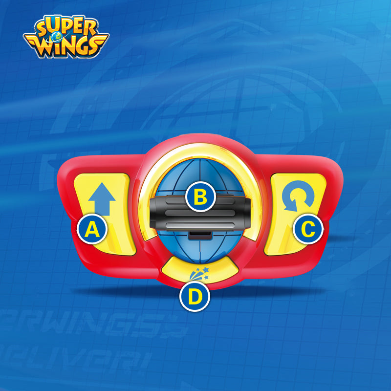 Super Wings Season 1 Remote Control Transforming JETT/DIZZY with Sound Light