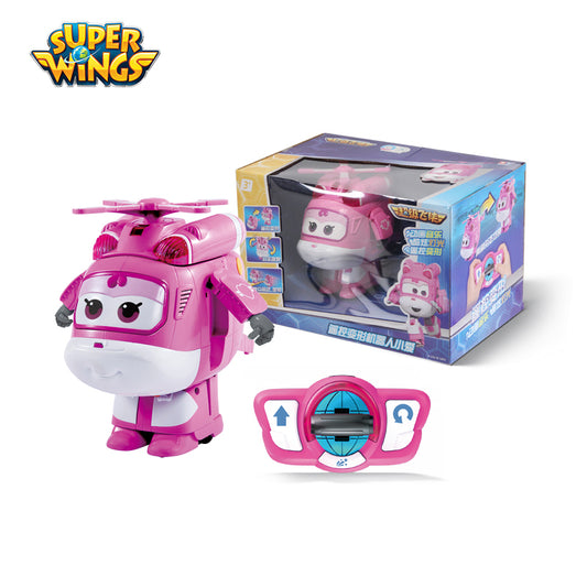 Super Wings Season 1 Remote Control Transforming JETT/DIZZY with Sound Light