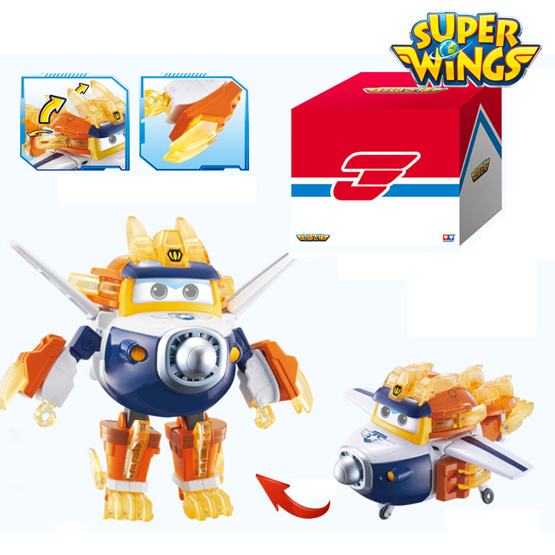 Super Wings Season 6 World Guardians JETT/DIZZY/DONNIE/PAUL/GOLDEN BOY with Sound Light