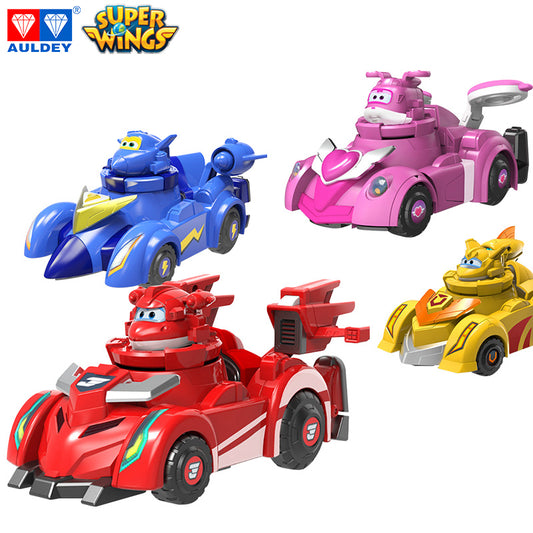 Super Wings Season 7 Team Speed Squad Transforming JETT/DIZZY/JEROME/GOLDEN BOY