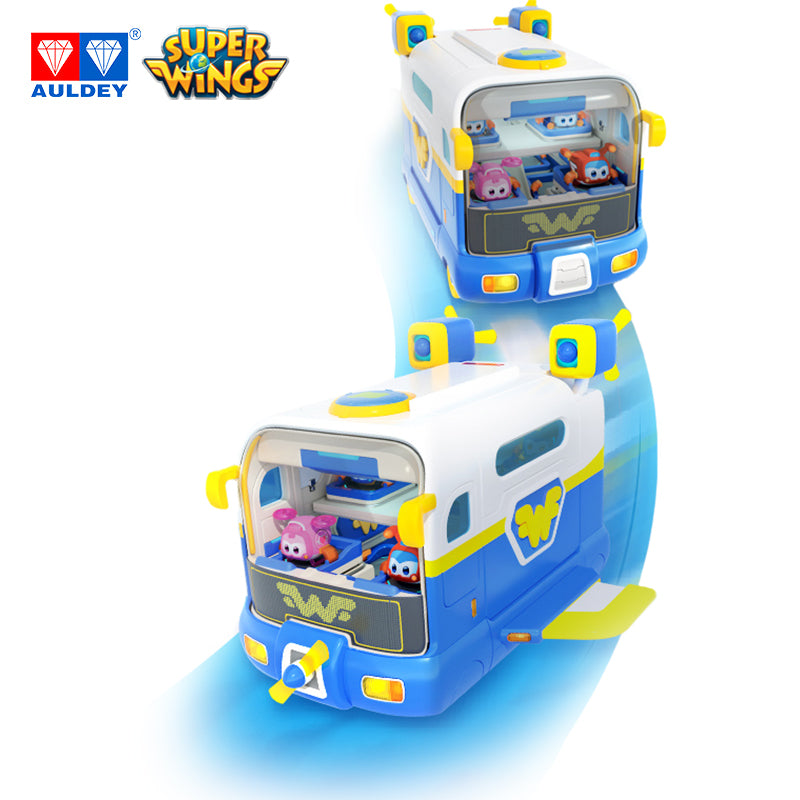 Super Wings Season 7 Super Pets Mini Base Playset with Sound Light, JETT/DIZZY Included