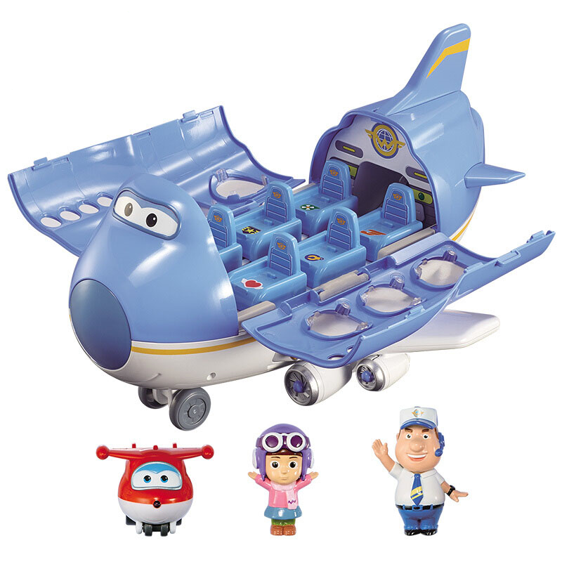 Super Wings Season 1 BIG WING Large Airplane Playset with Mini figures –
