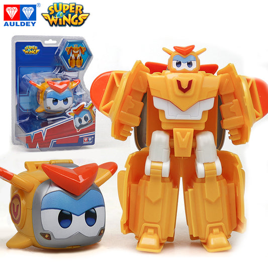 Super Wings Season 7 Transformer Robot Figure SHINE Helicopter Toy 2023