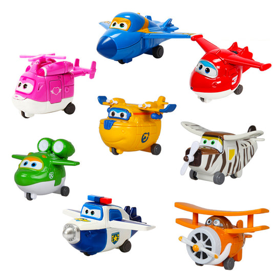 Super Wings Season 1 Mini Robot Transforming Toy JETT/DIZZY/DONNIE/JEROME/PAUL/MIRA/ASTRA