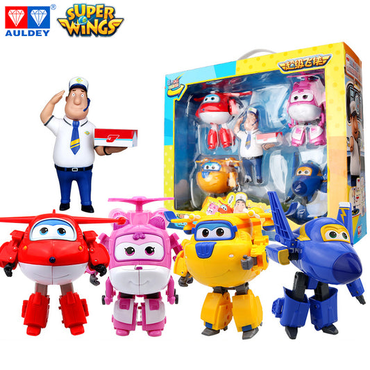 Super Wings Season 1 JIMBO/JETT/DIZZY/DONNIE/JEROME 5 Pack Collection Action Figures
