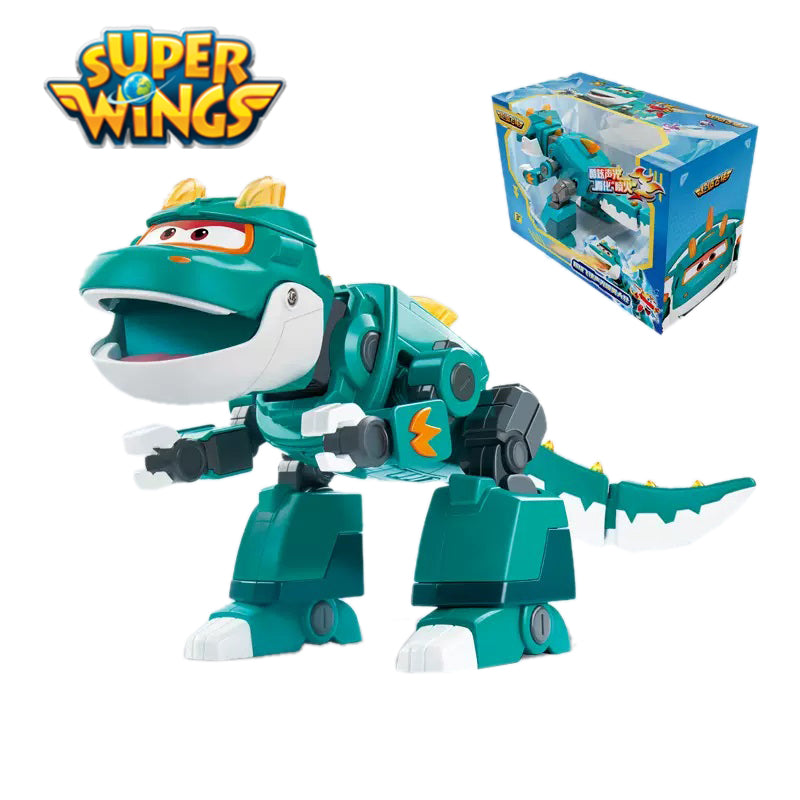 Super Wings Season 6 Legendary Dinosaur Transforming TINO with Sound Light