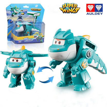 Super Wings Season 6 Mini Robot Transforming Toy TINO/LIME/TONY