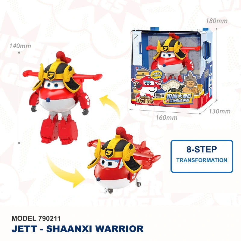 Super Wings Jett Shaanxi Warrior transforming figure model 790211