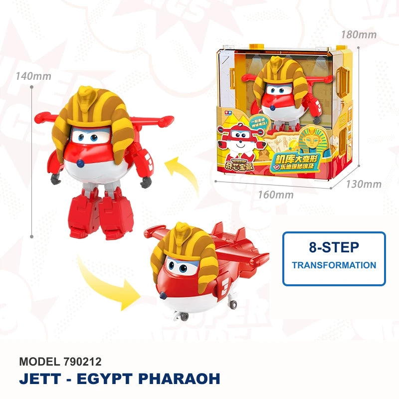 Super Wings Jett Egypt Pharaoh transforming figure model 790212