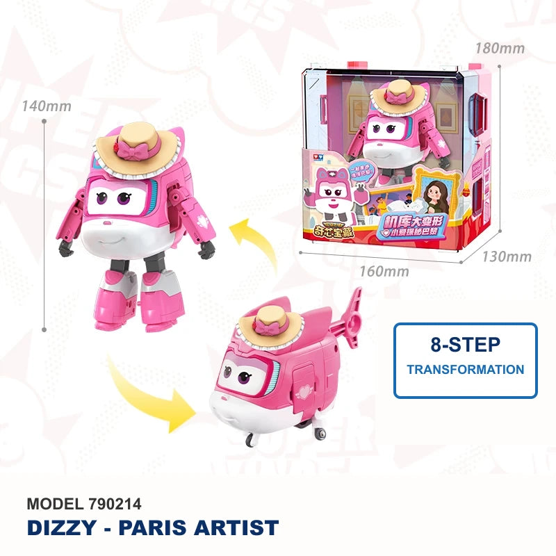 Super Wings Dizzy Paris Artist transforming figure model 790214