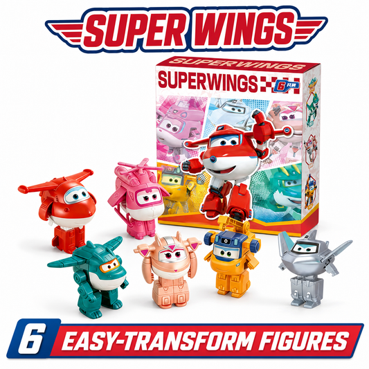 Super Wings six easy-transform figures gift set