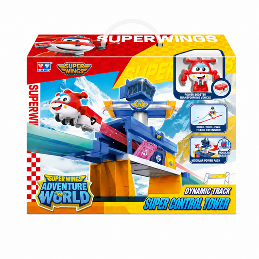 Super Wings Super Control Tower transforming track playset model 790862 English packaging