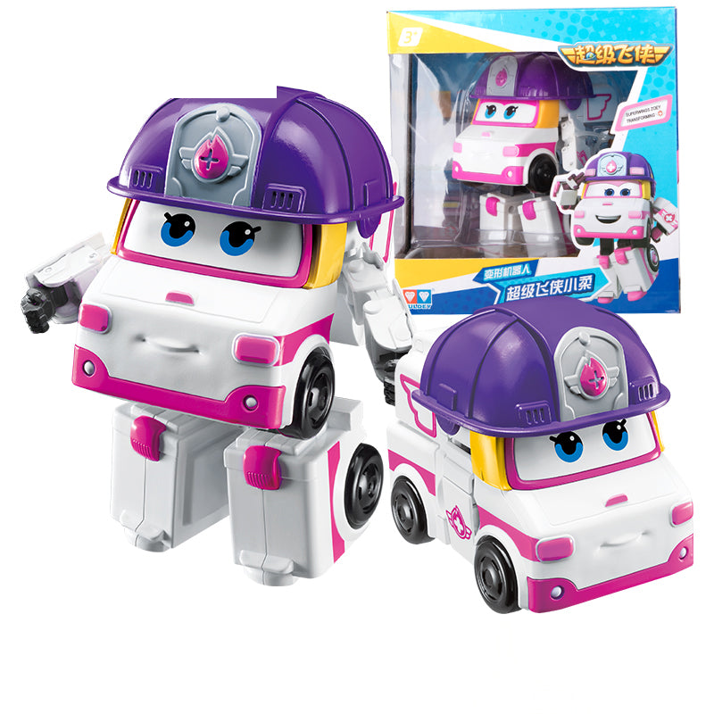 Super Wings Big Transforming Robot - Astro, Kim, Zoey, Scoop or Neo (Choose One) Zoey - original product photo without promotional overlays