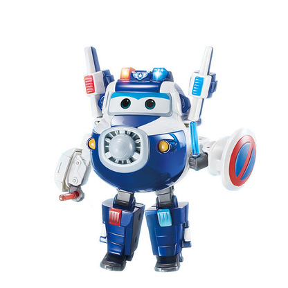 Super Wings Season 4 Supercharged JETT/DONNIE/DIZZY/PAUL/CRYSTAL/MIRA with Light Sound Paul - original product photo without promotional overlays