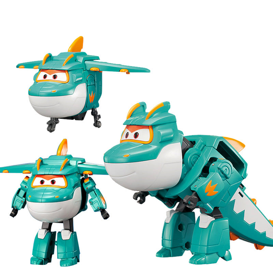 Super Wings Season 6 Big Dinosaur Transforming TINO/Food Track LIME/Train TONY Tino - original product photo without promotional overlays