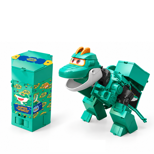 Super Wings Tino Dino Cookie Transforming Toy Default Title - original product photo without promotional overlays