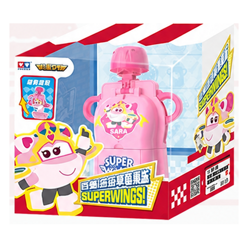 Super Wings Sara Strawberry Jelly Transforming Toy Default Title - original product photo without promotional overlays