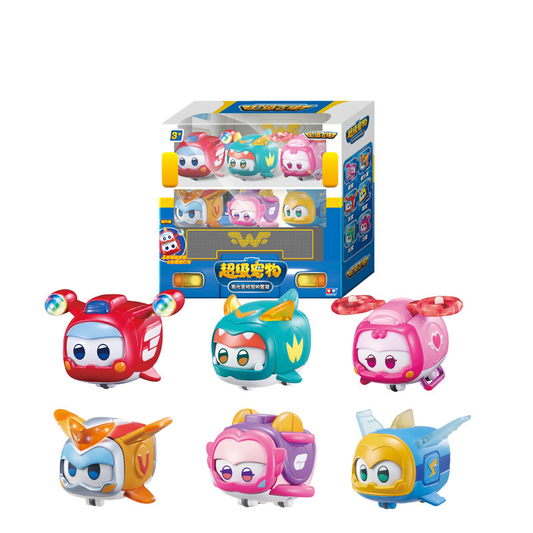 Clean main product image - Super Wings Season 7 Super Pets 6 Pack