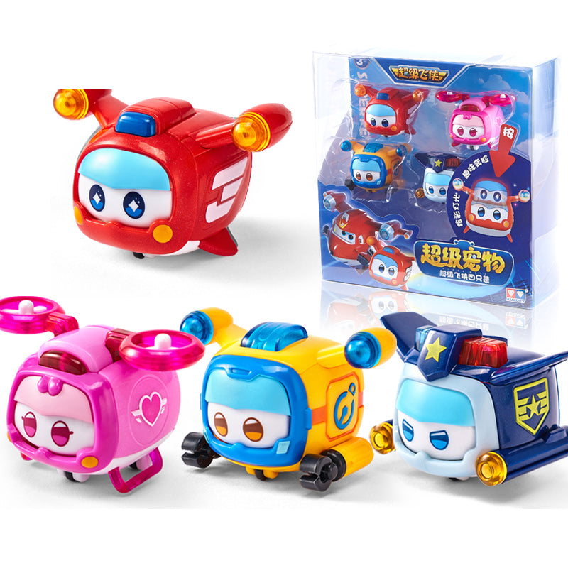 Clean main product image - Super Wings Super Pets 4 Pack