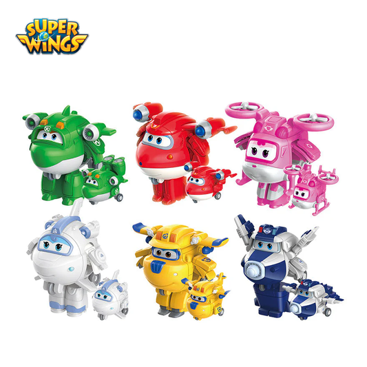 Super Wings Season 4 Mini Supercharged Robot main image with Super Wings logo