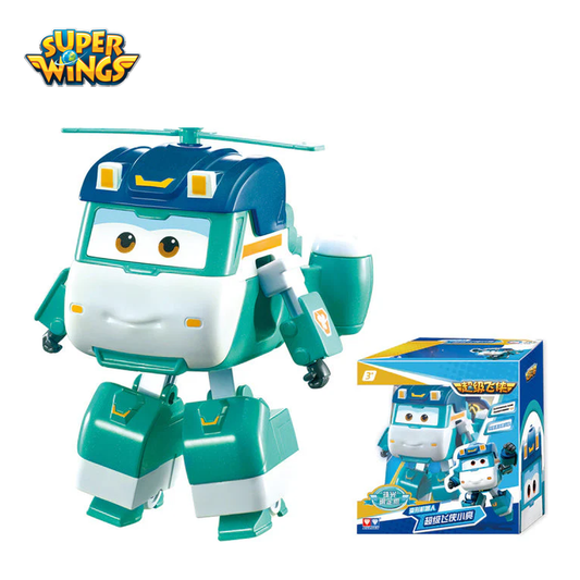 Super Wings Season 7 Big Transforming ELLIE main image with Super Wings logo