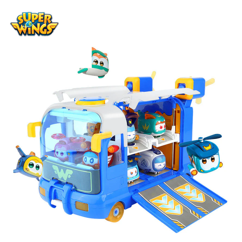 Super Wings Season 7 Mini Base Playset main image with Super Wings logo