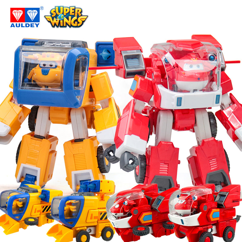 Super Wings Season 5 Supercharged Robot Suits JETT/DONNIE Action Figures