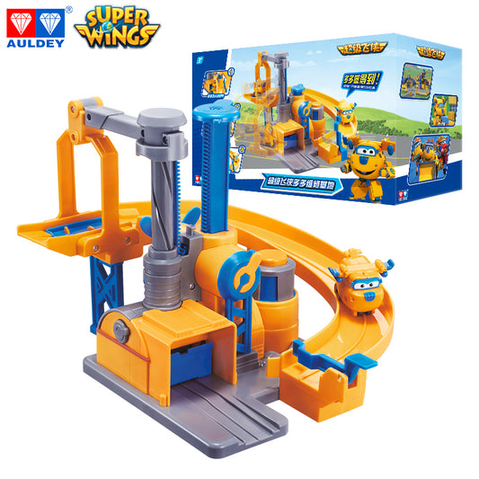 Super Wings Season 1 DONNIE'S Fix It Garage Playset, Mini Figures Included