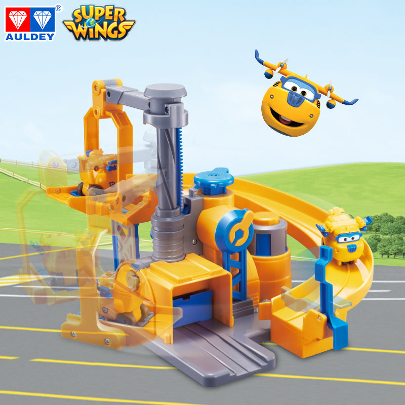 Super Wings Season 1 DONNIE'S Fix It Garage Playset, Mini Figures Included