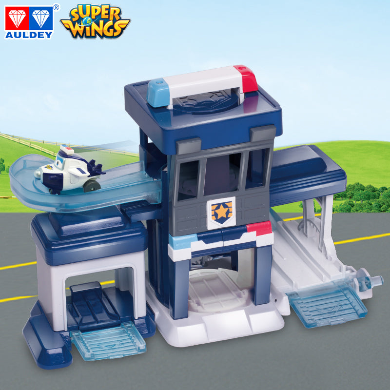 Super Wings Season 1 PAUL'S Police Station Playset, Mini Figures Included