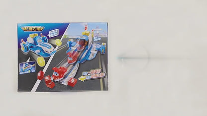 Super Wings Season 4 Mini World Aircraft Playset, Mini JETT Included
