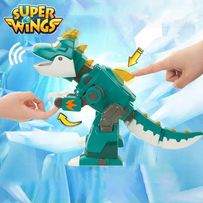 Super Wings Season 6 Legendary Dinosaur Transforming TINO with Sound Light
