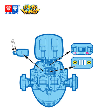 Super Wings Season 4 Supercharged JETT/DONNIE/DIZZY/PAUL/CRYSTAL/MIRA with Light Sound